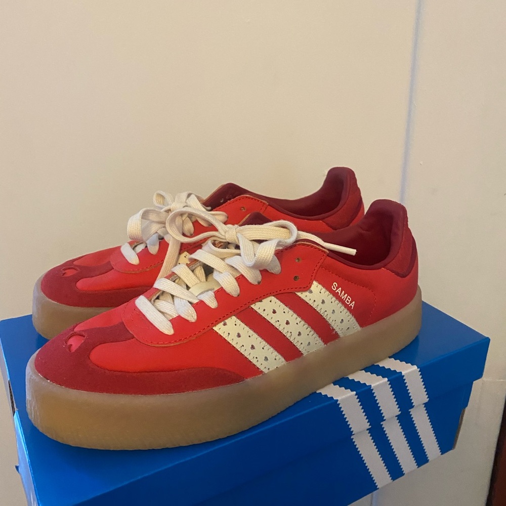 Adidas Sambae Valentine's Day Red Sneakers